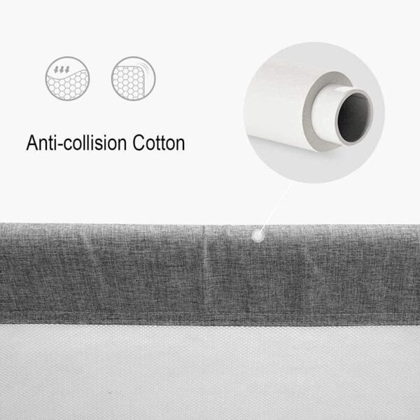 Sywlwxkq Baby Playpen Crib Wrap Rail Child Bed Safety Side Rails Vertical Lifting Toddler Bedrails with Storage Bag Anti-collision Anti-drop Toy (Size : 180cm(70.8in)) - Image 7