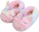 FUPPIA Girls Slippers Kids Slippers Non-Slip Soft Comfy Memory Foam Slippers for Little/Big Kids Indoor Outdoor Children Slippers