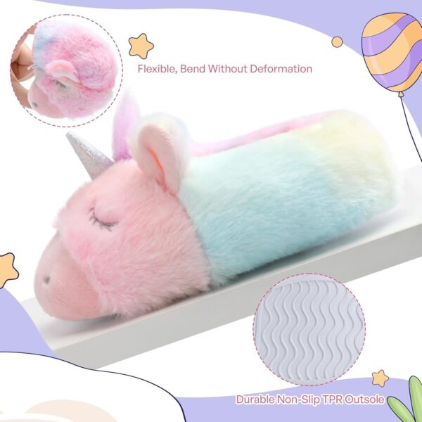 FUPPIA Girls Slippers Kids Slippers Non-Slip Soft Comfy Memory Foam Slippers for Little/Big Kids Indoor Outdoor Children Slippers - Image 5