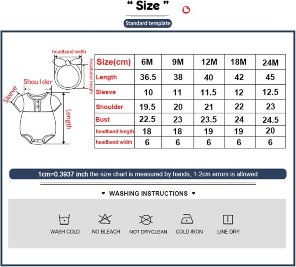 Ecojoy Baby Girl Vest 3PCs Grow Long/Short Sleeve Summer Fall Bodysuit with 3 Headbands/Hats - Image 8