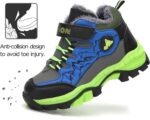 ZYLDK Kids Winter Snow Shoes Water Resistant Boys and Girls Trainers Warm Lining Walking Hiking Boots - Image 5