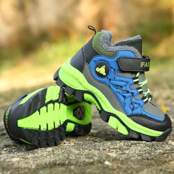 ZYLDK Kids Winter Snow Shoes Water Resistant Boys and Girls Trainers Warm Lining Walking Hiking Boots - Image 7