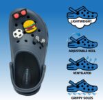 NorthSole Boys Clogs Childrens Sandals with Removable Charms Kids Beach Pool Shoes - Image 2