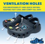 NorthSole Boys Clogs Childrens Sandals with Removable Charms Kids Beach Pool Shoes - Image 4