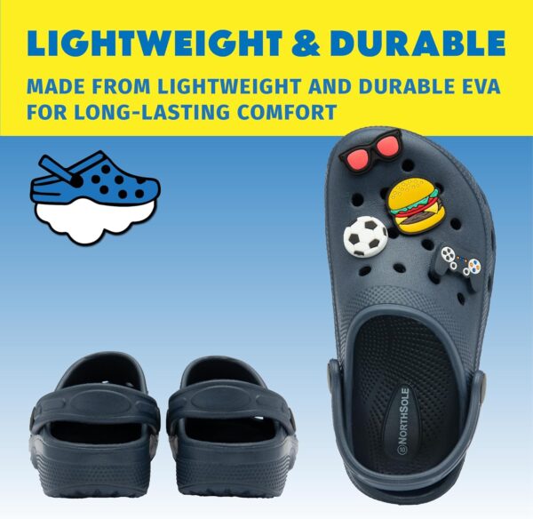 NorthSole Boys Clogs Childrens Sandals with Removable Charms Kids Beach Pool Shoes - Image 6