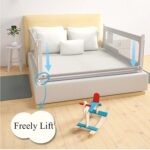 FOGUO Bed Rail for Twin Bed, Bed Guardrail for Kids, Travel Bed Guard Rail for Toddlers, Vertical Lifting Bed Guardrail, for Cribs, Twin, Double, Full Size Queen & King Bed - Image 7