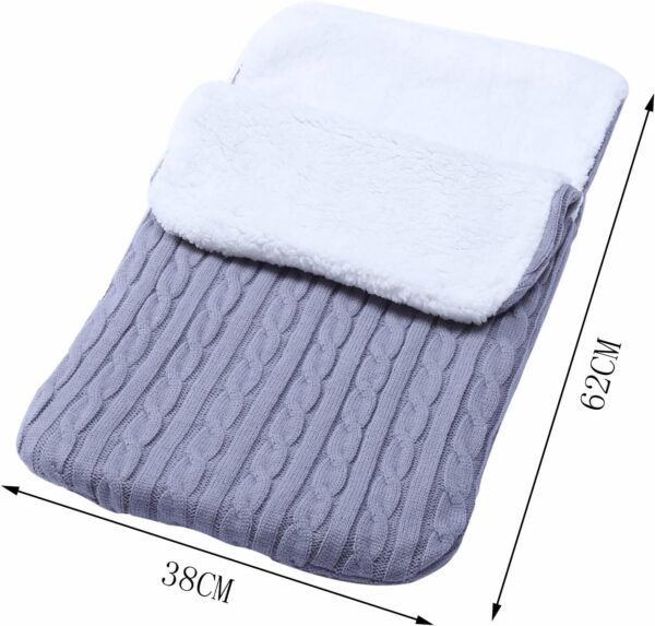 Wifgmjy Cosy Pram Liner Silver Cross Car Seat Insert Newborn Pram Insert for Stroller Baby Blankets Newborn Soft Kinderkraft Raincover Baby Girl Car Seat Blanket Newborn Receiving Blanket - Image 3