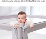 FOGUO Extra Long Safety Bed Rails for Toddlers, Bed Rail Guard for Crib, Vertical Lifting with Double Lock, Made of Mesh, for Kids Twin, Double, Queen & King Size, 4 Sides - Image 4