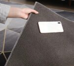 Tzvpsu Girls room decor,Gray Black Yellow Simple Design Washable Non-slip Carpet,modern bedroom accessories washable runner,80x160cm - Image 4