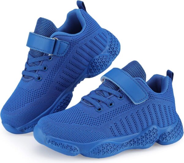 Shoful Kids Trainers Boys Tennis Shoes Girls Running Shoes Breathable Lightweight Fashion Sneakers Knit Athletic Walking Shoes - Image 6