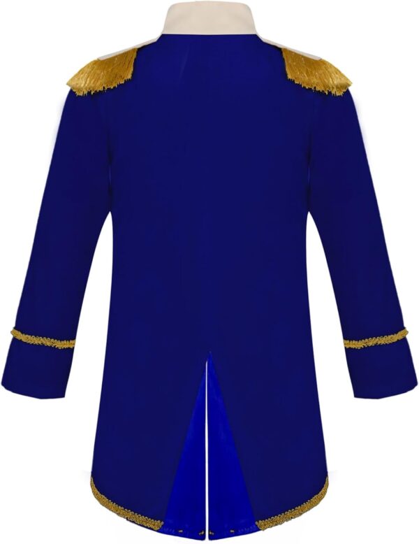 Rswnyirn Baby Boys Royal Prince Coat Kids Long Sleeve Jacket Blazers Tuxedo Toddler Fancy Outerwear - Image 4