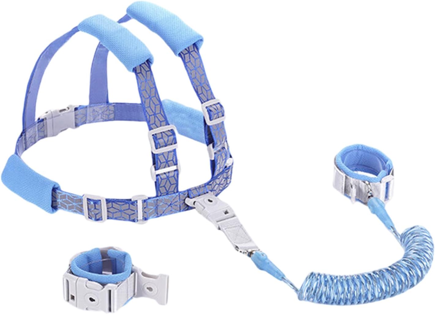 1741704343_61Q3j5uld0L._AC_SL1500_.jpg Baby Boy Girls Not Lost Harness Adjustable Leash Toddler Leash Wristband Belt with Lock for Secure Family Outings - Image 1