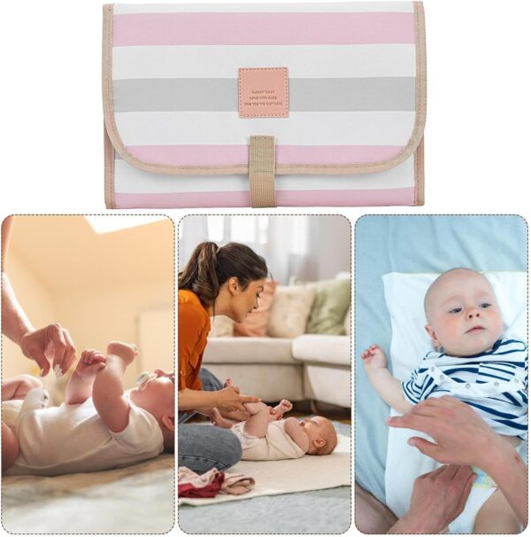 lyanny Changing Pad Portable | Foldable Washable Baby Changing Pad Portable - Soft Baby Changing Pad for Travel or Home, Lightweight Baby Supplies - Image 4