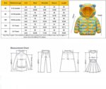 Toddler Girls Puffer Jacket Hooded Winter Bear Print Coat Baby Jacket Ear Cartoon Outerwear Coat&jacket Birthday Gifts for Kids - Image 3