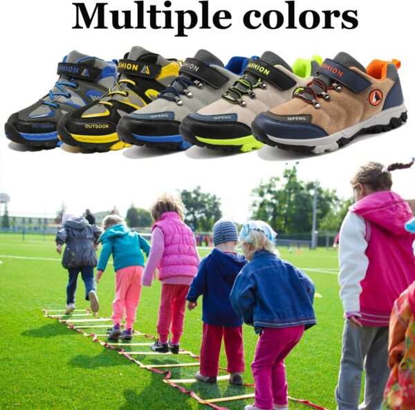 Unitysow Boys Trekking & Hiking Footwear Kids Walking Boots Waterproof Trainers Running Shoes Outdoor Camping Climbing Shoes Junior Sneakers - Image 7