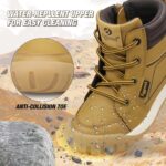 Eggseed Boys Athletic Ankle Boots Slip-Resistant Toe-Protective Trainers Brown Sizes 8.5UK Toddler-11UK Little Kids - Image 4