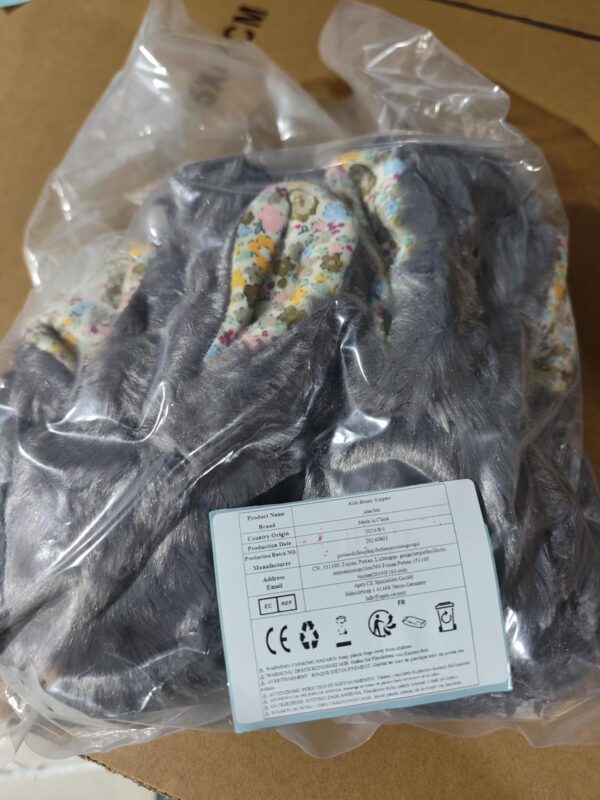 sharllen Kids Slippers Girls Fluffy Bunny Slippers Toddler Plush Warm Winter House Shoes Boys Cute Rabbit Novelty Animal Slippers - Image 7