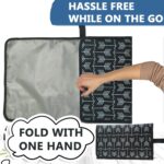 Portable Changing Pad 14x26'' Waterproof Diaper Changing Mat Foldable Baby Changing Pad Travel Changing Pad Easy to Clean Lightweight Changing Station for Baby - Image 3