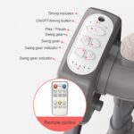 Electric Baby Swing, baby Rocker, Adjustable Bedside Cribs, Rocking Chair Electric Cradle Baby Swing, Automatic Recliner Crib Basket, Baby Safe Bed, Best Baby BedInfant Newborn Unisex, Khaki - Image 7