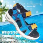 Kids Sandals Boys Sports Outdoor Sandal Athletic Air Cushion Beach Shoes Hook and Loop Summer Footwear for Holidays, Walking, Camping, Travelling - Image 4