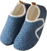 Cozozn Boys Girls Slippers Kids House Slippers Booties Indoor Shoes Easy Fasten Non Slip Sole
