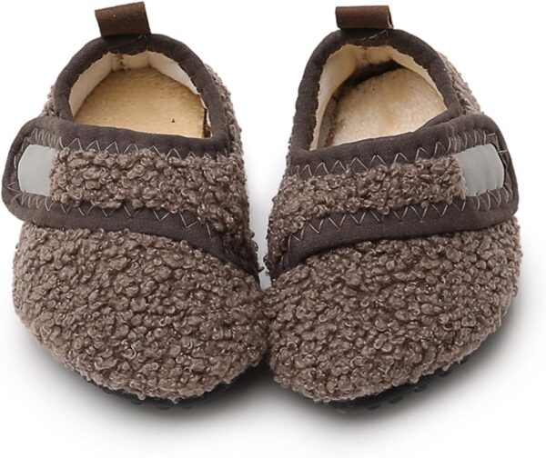 RVROVIC Boys Girls House Warm Slippers Fuzzy Winter Soft Slippers for Kids Fleece Non-slip Cute Animals Home Indoor Shoes - Image 3