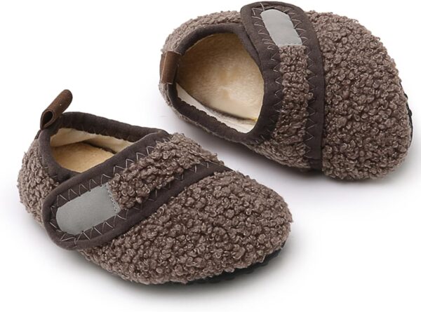 RVROVIC Boys Girls House Warm Slippers Fuzzy Winter Soft Slippers for Kids Fleece Non-slip Cute Animals Home Indoor Shoes - Image 4