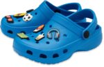 NorthSole Boys Clogs Childrens Sandals with Removable Charms Kids Beach Pool Shoes