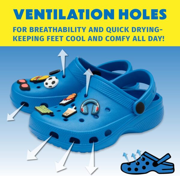 NorthSole Boys Clogs Childrens Sandals with Removable Charms Kids Beach Pool Shoes - Image 4