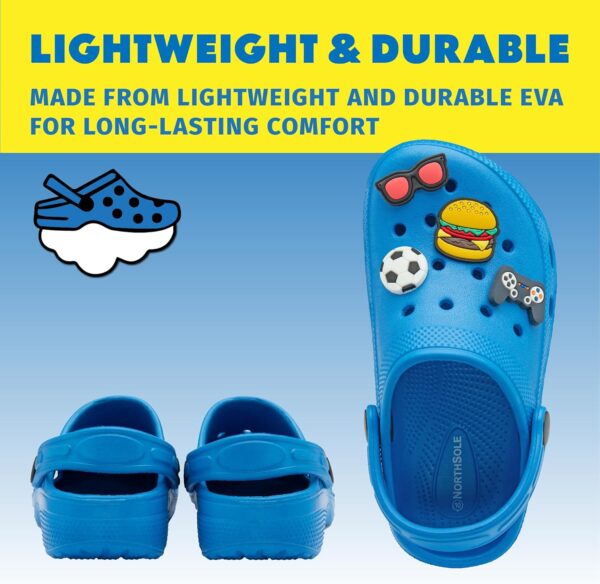 NorthSole Boys Clogs Childrens Sandals with Removable Charms Kids Beach Pool Shoes - Image 6