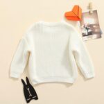 Baby Oversized Knitted Jumper Girls Boys Winter Ribbed Knit Sweater Chunky Pullover Long Sleeve Knitwear Top Soft Unisex Toddler Baby Clothes Autumn Outwear - Image 3