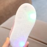 Girls Light Up Trainers Cute Furry Bunny Slip On Toddler High Top Sneakers Casual Soft Flat Sole Kids Fashion Sequins Shoes Outdoor Lightweight Boot - Image 7