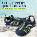 UOVO Boys Sandals Closed Toe Outdoor Sandals Trekking Hiking Sandals Athletic Summer Shoes Size 7 Toddler to 5 Big Kids - Image 5