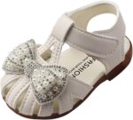 Black School Shoes for Girls Toddler Baby Girl Shoes Breathable Shoe Dew Toe Shoe Bag Head Sandals Girl Sandals Baby Soft Shoe Sandals for 0 to 2 Years Childrens Heel Shoes