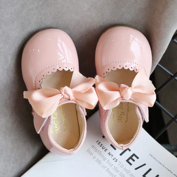 liaddkv Leather Toddler Shoes Girls Infant Baby Knot Kids Princess Sandals Baby Shoes Baby Shoes Size 4 Girls - Image 5
