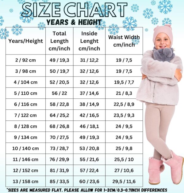 hi!mom Winter Children Leggings Full Length Cotton Kids Pants Thermal Material Thick Winter Kids Leggings Warm Breathable Children Pants Casual Daily Kids Girls Leggings All Ages CHILD28 - Image 7