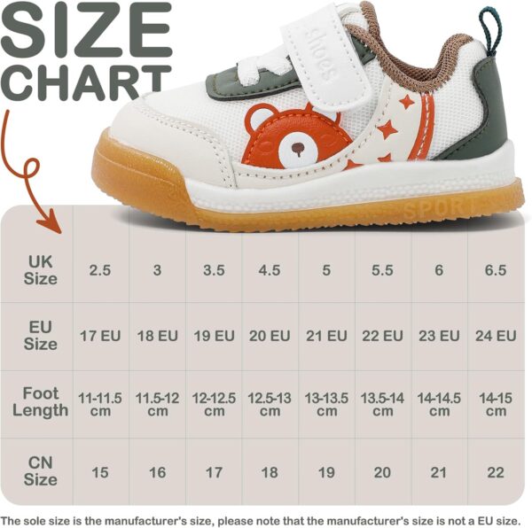 LACOFIA Baby Shoes Boys Girls First Walking Shoes Infant Toddler Trainers Soft Lightweight Anti-Slip Sneakers - Image 7