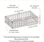 HomeForDreams Toddler Floor Bed H4D-27: Montessori-Inspired Bed Frame with Slatted Frame and Door, Ideal for Independent Sleepers, US Toddler (52x27.5 in) - Image 2