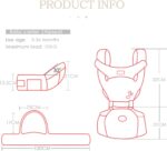 SONARIN Front Premium Hipseat Baby Carrier, Multifunctional, Ergonomic, 100% Cotton, Butterfly Rotary Buckle, 6 Carrying Positions,Safe and Comfortable, Adapted to Your Child's Growing(Green) - Image 7