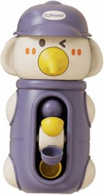 Generic Baby for 6 Month Old Toddlers 1 2 3 Years Old Elephant Bathtub Toys With Rotatable Waterwheel/Eyes Bathroom Strong Suckers Water Bath Toys For Toddlers Boys Girls Toddlers Learning (Purple, O