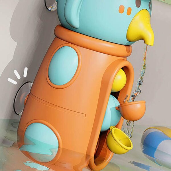 Generic Baby for 6 Month Old Toddlers 1 2 3 Years Old Elephant Bathtub Toys With Rotatable Waterwheel/Eyes Bathroom Strong Suckers Water Bath Toys For Toddlers Boys Girls Toddlers Learning (Purple, O - Image 4