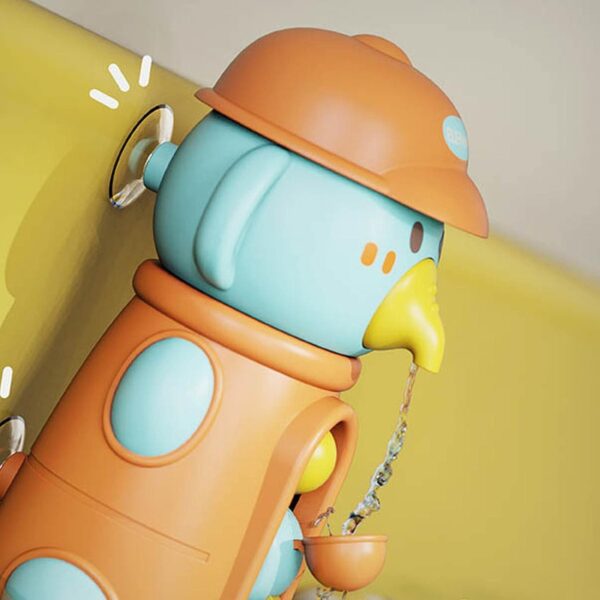 Generic Baby for 6 Month Old Toddlers 1 2 3 Years Old Elephant Bathtub Toys With Rotatable Waterwheel/Eyes Bathroom Strong Suckers Water Bath Toys For Toddlers Boys Girls Toddlers Learning (Purple, O - Image 5