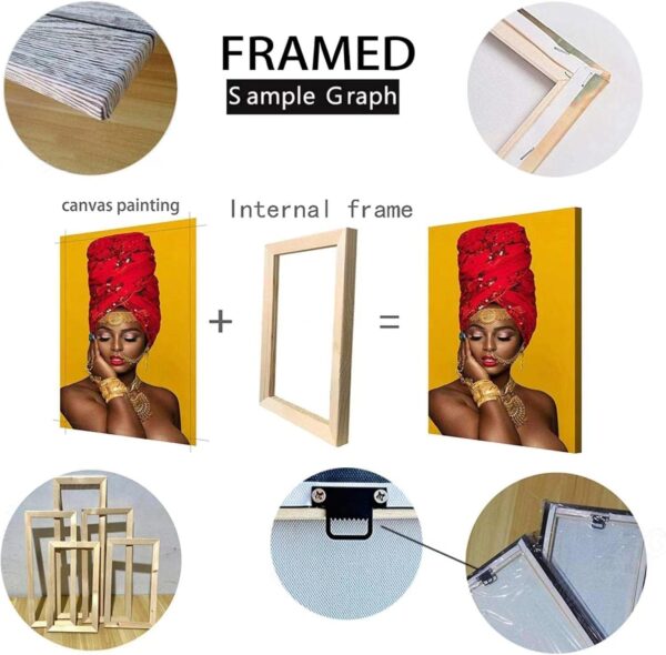 BIEMBI Holding Hands Line Art Print Couple Love Hands Poster Nursery Wall Art Canvas Painting Nordic Love Picture for Living Room 50X70cm Internal Frame - Image 5