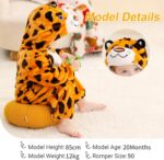 COOKY.D Unisex Winter Hooded Romper Jumpsuit 2-36 Months - Image 4