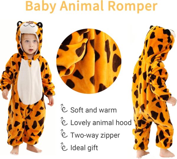 COOKY.D Unisex Winter Hooded Romper Jumpsuit 2-36 Months - Image 5