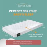 Twinklesleep TWINKLE SLEEP Hypoallergenic Baby Cot Mattress - 140 X 70 X 10 CM | Temperature Regulating & UK Made | Durable | Universal Fit | Soft Kidtech Cover | Allergy-Free | Suitable 0-48 Months - Image 2
