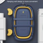 Lantuqib Pet Bath Tub, Portable Drain Hole Children Folding Bathtub Multifunction for Cat for Puppy for Children - Image 2