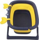 Lantuqib Pet Bath Tub, Portable Drain Hole Children Folding Bathtub Multifunction for Cat for Puppy for Children - Image 3