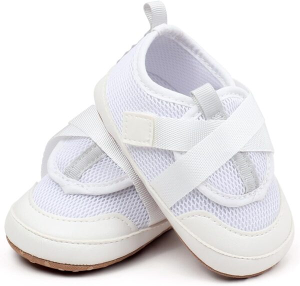 Toddler Slip On Shoes Baby Boy Girl Woven Loafers Mesh Sports Shoes Solid Color Baby Infant First Walking Shoes Baby Girl Shoes 18 24 Months Sneakers Little Boys Size 6 Shoes - Image 3