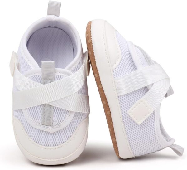 Toddler Slip On Shoes Baby Boy Girl Woven Loafers Mesh Sports Shoes Solid Color Baby Infant First Walking Shoes Baby Girl Shoes 18 24 Months Sneakers Little Boys Size 6 Shoes - Image 4
